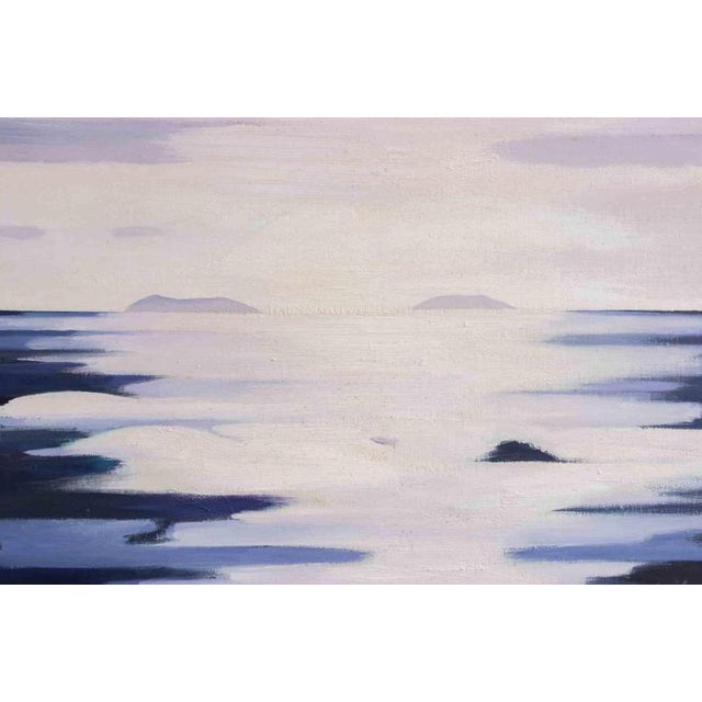 1980s Gino Guida, The Islands, 1980s, Oil Painting on Canvas For Sale - Image 5 of 5