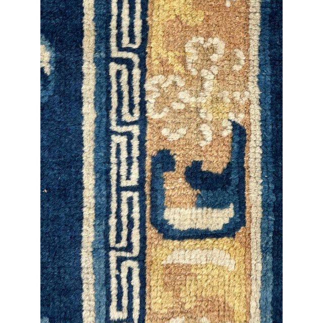 Antique Chinese Cotton and Wool Rug For Sale - Image 10 of 18