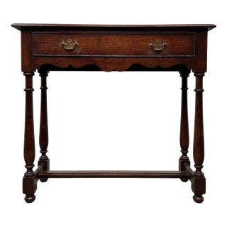 20th Century Traditional Oak Side Table For Sale