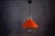 1970s Orange Lacquered Metal Design Pendant Light, 1970s For Sale - Image 5 of 8