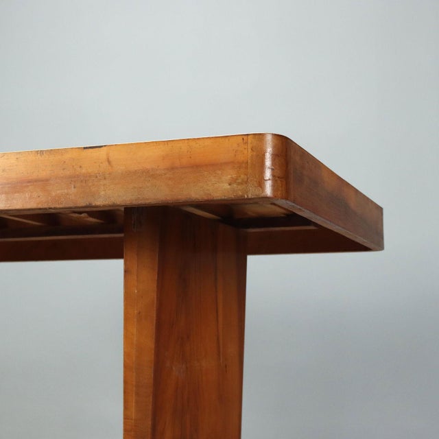 Vintage Italian Table in Walnut Veneer, 1940s For Sale - Image 5 of 10
