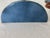 1970s Vintage Ceramic Wall Brackets Sconces Fleur-De-Lis Blue and Brown Glazed – A Pair For Sale - Image 5 of 8