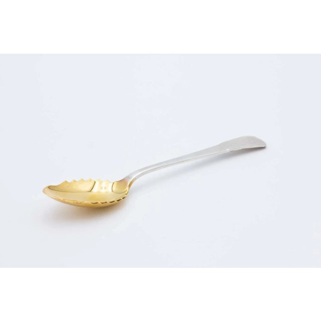 Vintage Silver Salad Spoon For Sale - Image 5 of 5