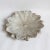 Hand carved white marble lotus plate. Each slightly unique in natural marble tones/veining and handmade characteristics.