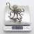 Vintage Italian Handmade Genuine Silver Octopus Large Sculpture Figurine by Mario Cerreti For Sale - Image 11 of 12
