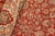 Textile Shabby Chic 1990's Floral Pak-Persian Red/Beige Wool Rug - 6'1'' X 9'2'' For Sale - Image 7 of 9