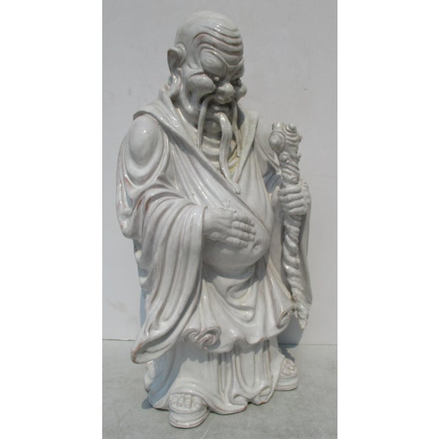 Professor Eugenio Pattarino Italian 1970s. The standing Hotei in Mid Century taste of highly animated figurative style....