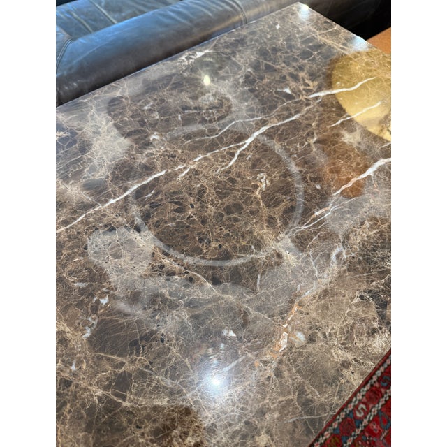 Hekman Furniture Company Console Table With Marble Top For Sale In San Francisco - Image 6 of 12