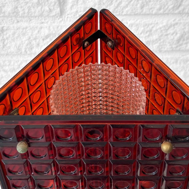 B100 Table Lamp in Glass and Teak by Mac Hegerup for Kronobergs Belysning, Sweden, 1950s For Sale - Image 6 of 12