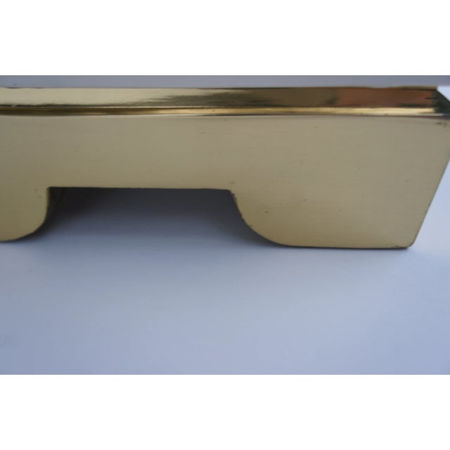 1980s Chapman Ceramic and Brass Hollywood Regency Chinoiserie Pagoda Table Lamp For Sale - Image 12 of 13