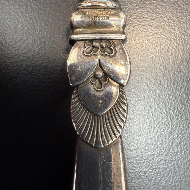 Mid 20th Century Georg Jensen Sterling Silver Cactus Bottle Opener Denmark For Sale - Image 5 of 12