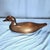 Solid hard wood, carved duck decoy. Some scuffs & scratches, see photos. Overall good condition. Measures approximately...
