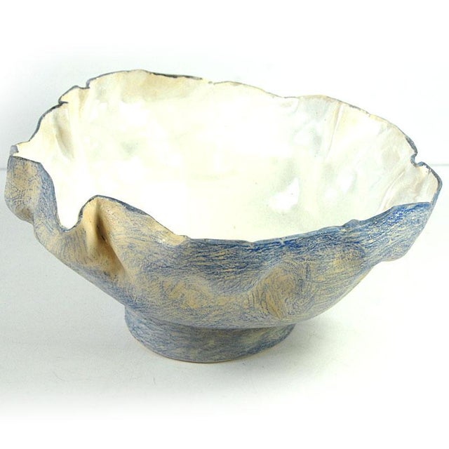 Early 21st Century Sculptural Handpainted Pottery Bowl by Joanna Wysocka, 2010s For Sale - Image 5 of 12