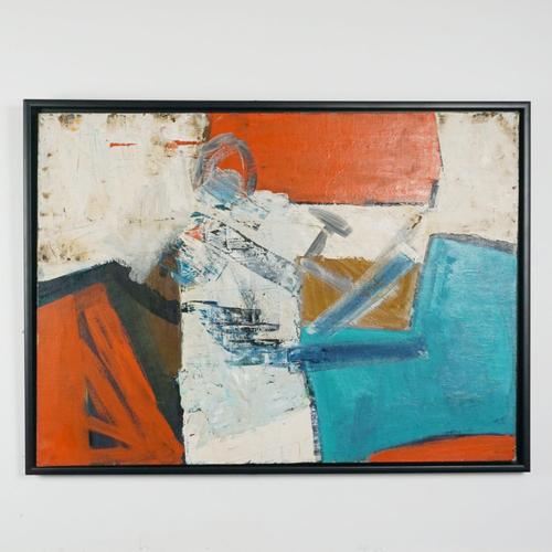 Anne Hall, Abstract Composition, 1970s, Oil on Canvas For Sale - Image 6 of 6