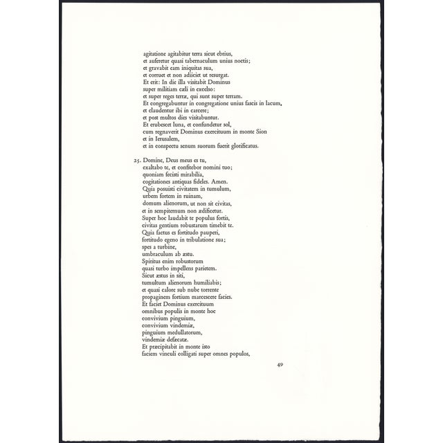 Pink 1968 Salvador Dalí Biblia Sacra Lithograph "Ecce Virgo Concipiet" (Behold, a Virgin Shall Conceive) For Sale - Image 8 of 10