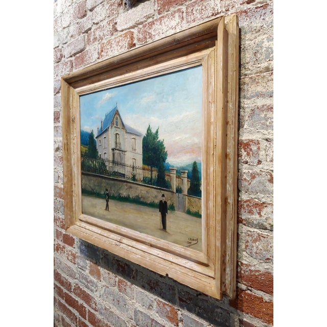 C. Robert -19th Century French Chateau -Oil Painting For Sale In Los Angeles - Image 6 of 9