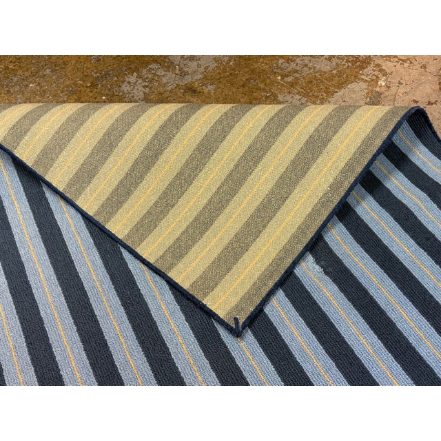 5ft 6in X 8ft 5in Karastan Cabo Del Sol Area Rug, Harbor Blue For Sale - Image 11 of 12