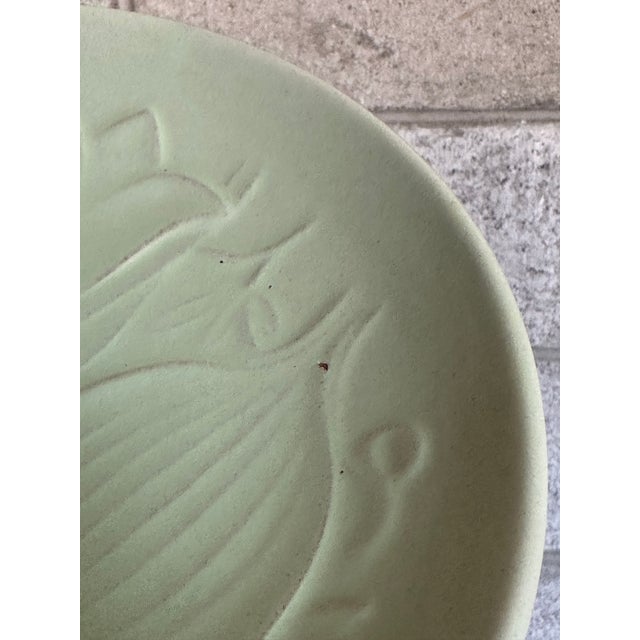 Celadon 1940s Anna Lisa Thomson Large Plate or Low Bowl For Sale - Image 8 of 9
