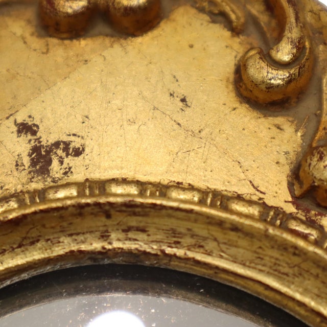 Small Baroque Crested Mirror in Gold Leaf Gilt from Deknudt, 1960s For Sale - Image 10 of 18
