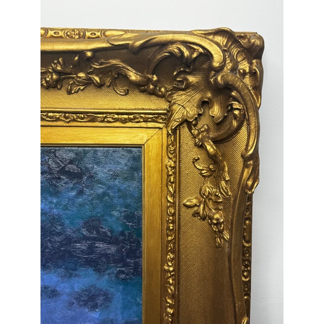 Ships That Pass in the Night — RMS Titanic Under Moonlight With RMS Olympic on the Horizon | Large Framed Oil on Canvas by Andrew Grant Kurtis For Sale - Image 16 of 18