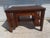 Early 20th Century Mission Oak/Tiger Oak Single Drawer Desk With Bookshelves For Sale - Image 4 of 7