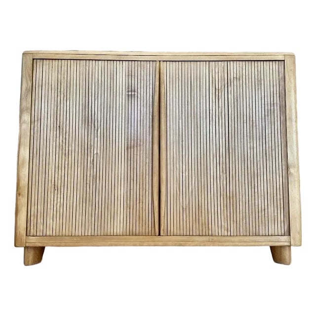 Heywood Wakefield 4-Drawer Tambour Chest/ Cabinet For Sale