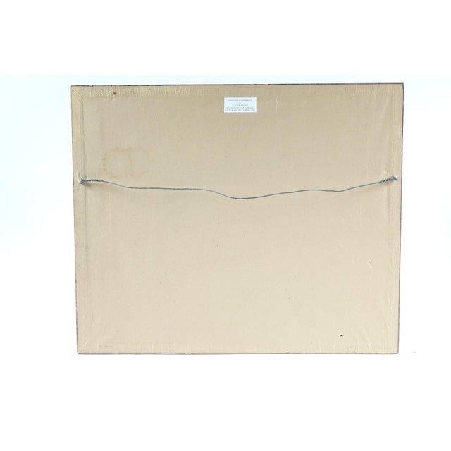 Mid 20th Century "Sandviken Village in the Snow" - Mid 20th Century Claude Monet Print of Original Oil Painting Signed, Framed For Sale - Image 5 of 5