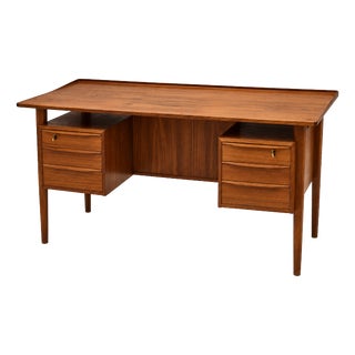 Danish Writing Desk in Teak by Peter Løvig Nielsen for Løvig, 1960s For Sale