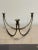1960s Four Mid-Century Modern Brass and Leather Candelabra For Sale - Image 5 of 12