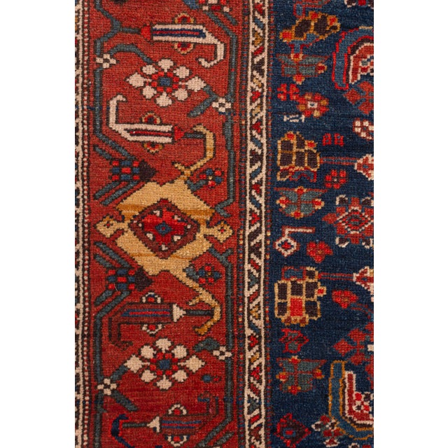 Antique Circa 1920 Red Malayer Hand Knotted Runner 3ft 2in X 19ft 11in For Sale - Image 12 of 16