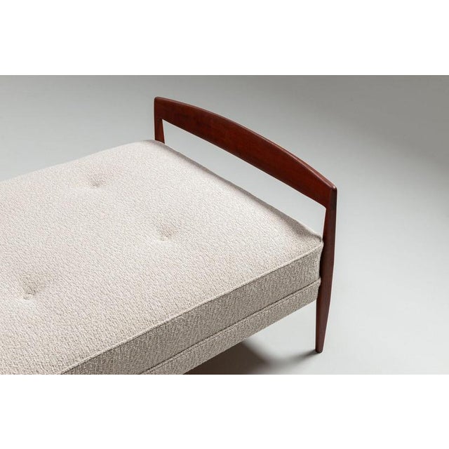 Gold Scandinavian Daybed in Teak and Cane, Denmark, 1960 For Sale - Image 8 of 16
