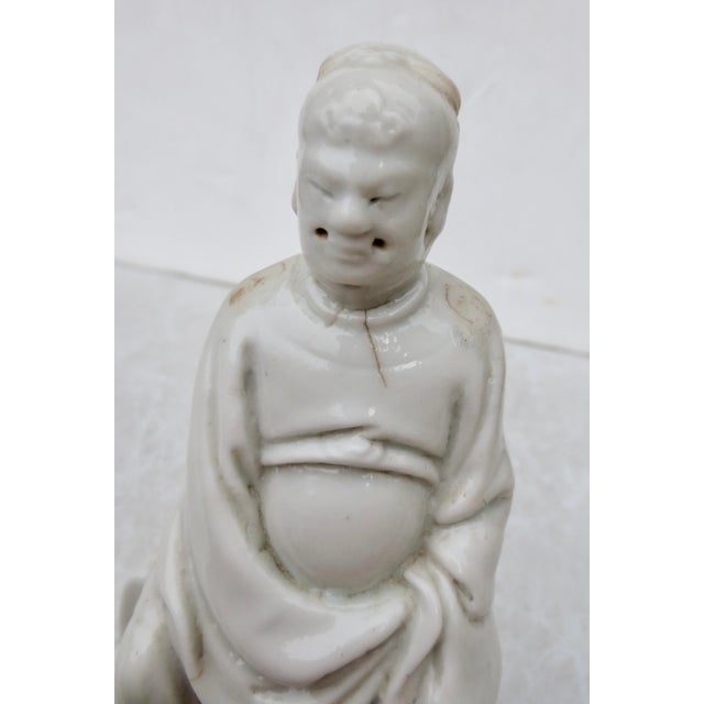 Ceramic Antique Dehua Porcelain Blanc De Chine Wenchang Circa 18th For Sale - Image 7 of 11