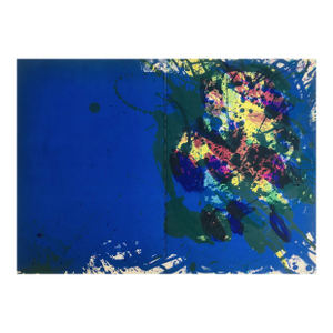 Walasse Ting Lithograph Iris Bursting 1967