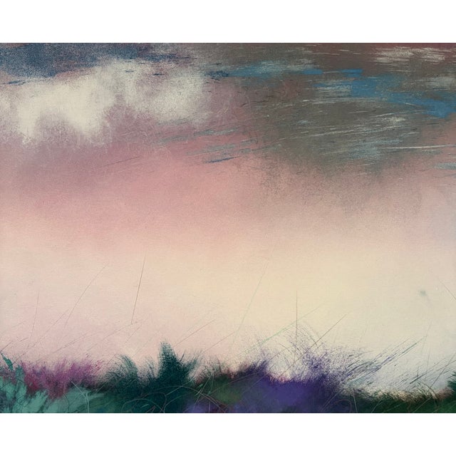 Original Aleah Koury Pastel Mixed Media Artwork 44"x23" Triple Matted For Sale - Image 4 of 14