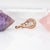 Metal Pink Morganite Pendant With Earth Mined Diamonds in Solid 14k Gold, Round 6mm For Sale - Image 7 of 7