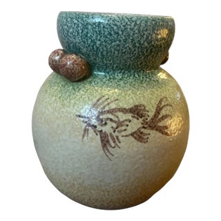 1930s Art Deco Futurist Hand-Painted Ceramic Vase by Iama Albisola For Sale
