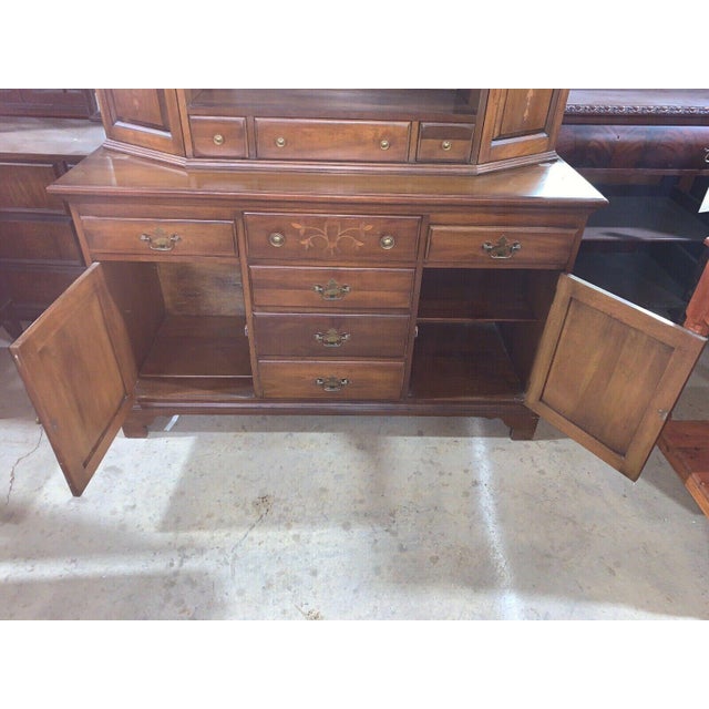 Davis Co, Solid Cherry Dining Room Hutch Display Chairish
