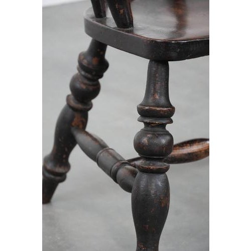 Antique English Captain's Chair, 1800s For Sale - Image 10 of 15