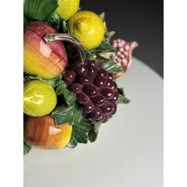 Italian Majolica Ceramic Fruit Piece, 1960s For Sale - Image 17 of 18