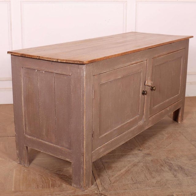 Brown Antique English Painted Sideboard, 1890s For Sale - Image 8 of 13