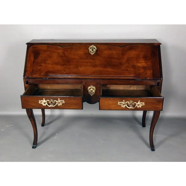 Antqiue Donkey Desk in Walnut For Sale - Image 5 of 13