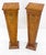 Pair of Tapered Light Tiger Maple Bronze Mount Large Square Pedestals For Sale - Image 10 of 12