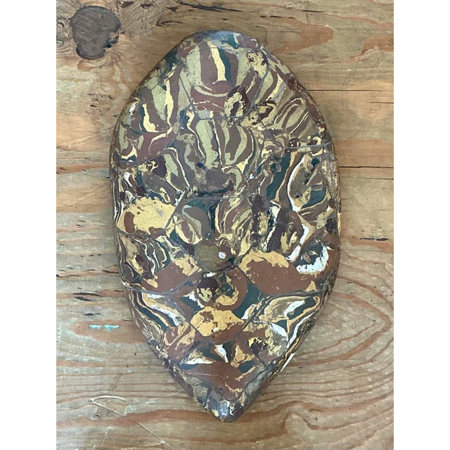 Vintage Italian Scagliola Pigmented Plaster Turtle Shell For Sale - Image 11 of 12