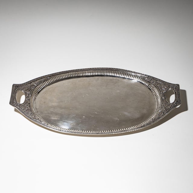 Silver Neoclassical Silver Tray from Weißenfels, 1811 For Sale - Image 8 of 8