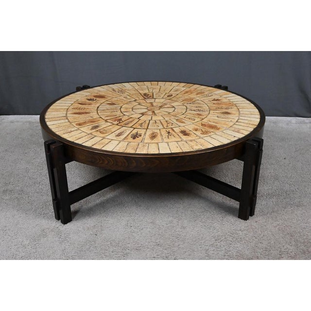 Les Herbiers Coffee Table by Roger Capron for Vallauris, 1960s For Sale - Image 3 of 18