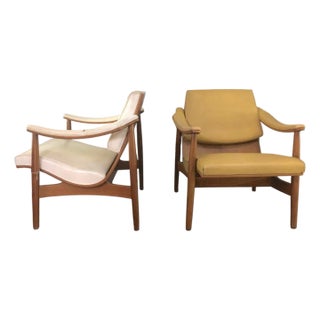 Pair of Mid-Century Danish Bentwood Armchairs by Thonet For Sale