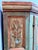 Wood Late 18th Century Swedish Blue-Green Painted Folk Art Corner Cabinet For Sale - Image 7 of 18