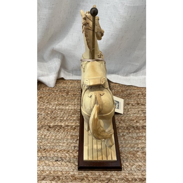 Limited Edition Indianapolis Children's Museum Replica Carousel Horse Statue With Coa For Sale - Image 13 of 16
