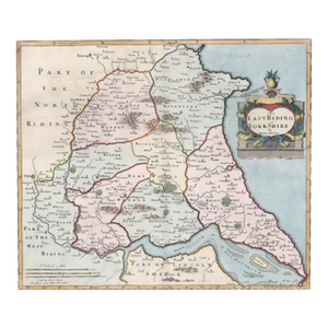 1695 East Riding of Yorkshire English Map