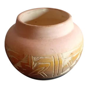 1960s Artist Signed Art Studio Pottery Bud Vase